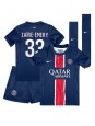 Paris Saint-Germain Warren Zaire-Emery #33 Hjemmedraktsett Barn 2024-25 Korte ermer (+ bukser)